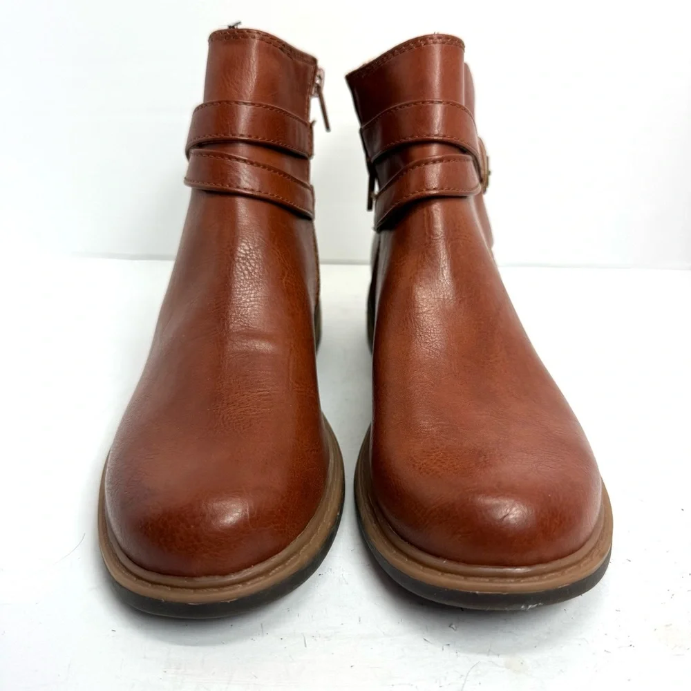 B.O.C‎ Claire Dark Tan Ankle Boots Women’s Size 6M